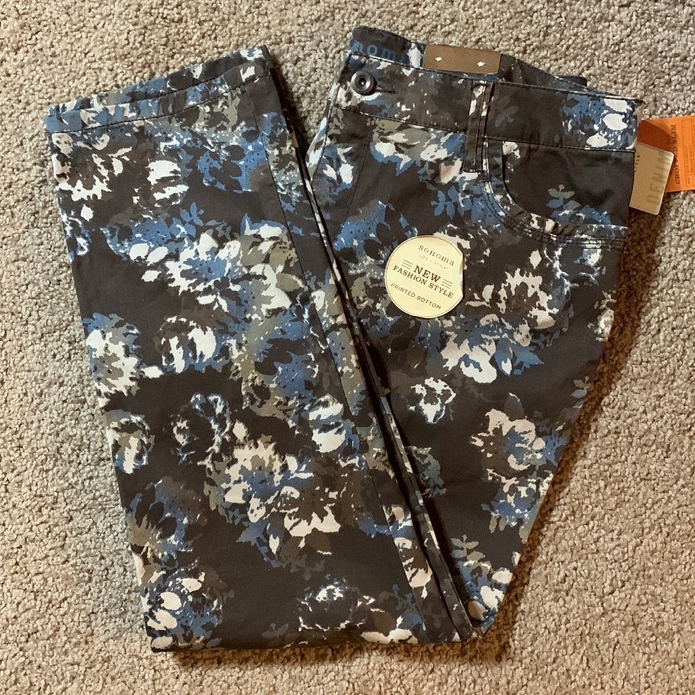Sonoma Slim Fit Cropped jeans Size 12 “200 Bracken Style” New With Tags